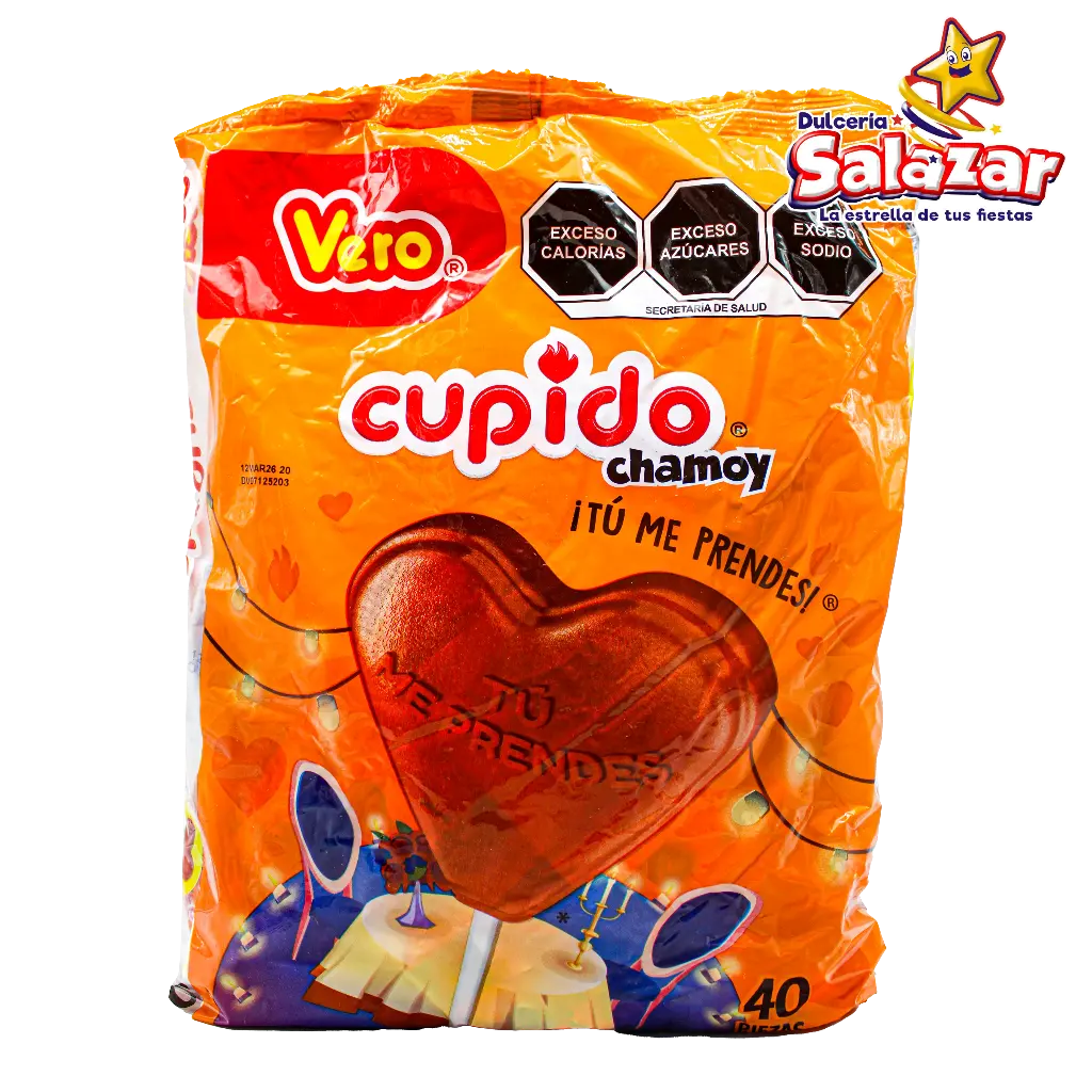 [VER0194] PALETA CUPIDO CHAMOY VERO PALETA -B.640G- "C/24/40"