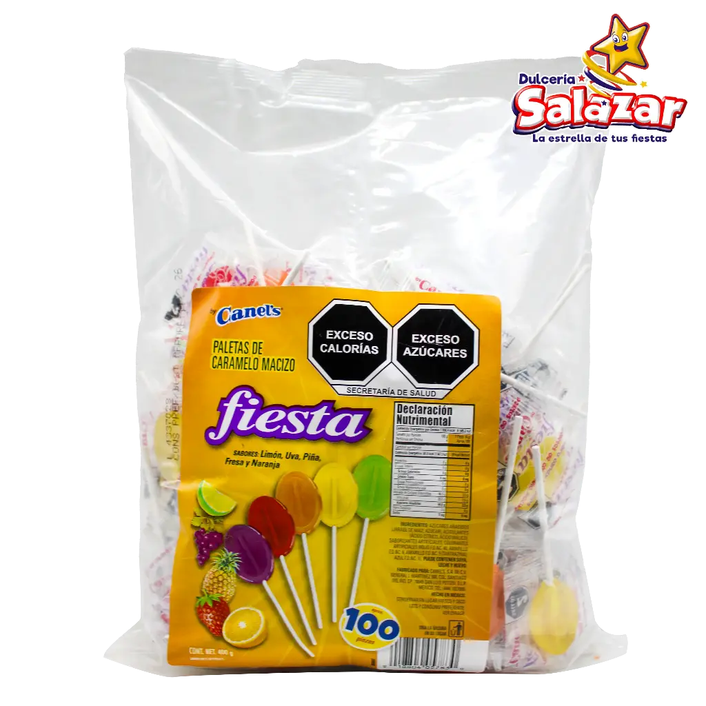 [CAN0120] PALETA FIESTA CANELS -B.400G- "C/12/100"
