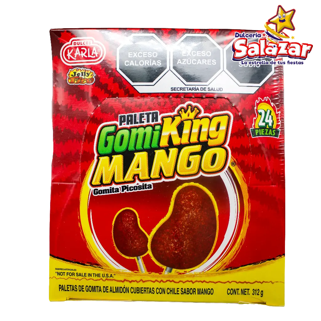 [KAR0025] PALETA GOMI KING MANGO PALETA D/GOMA -D.312G- "C/24/24"