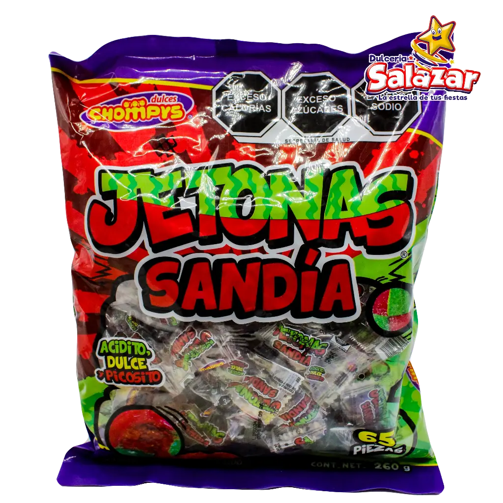 [CHY0073] PALETA JETONAS SANDIA CHOMPYS -B.260G- "C/20/65"