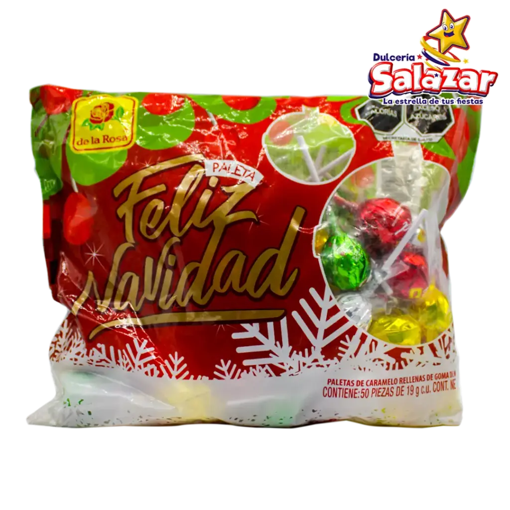 [ROS0547] PALETA JUMBO NAVIDAD -B.950GR- "C/12/50"