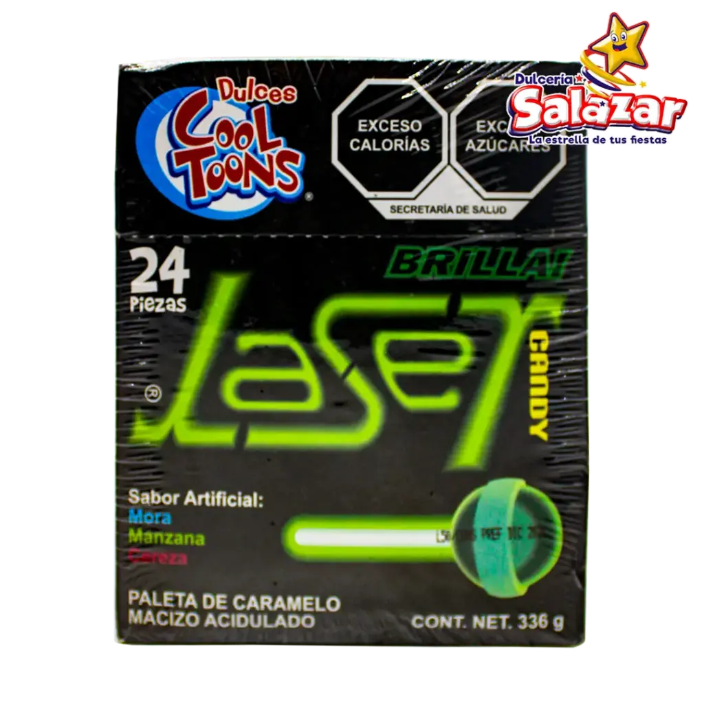PALETA NEON LASER BRILLA GLOWS PALETA COOL TOONS -B.364G- "C/24/24"