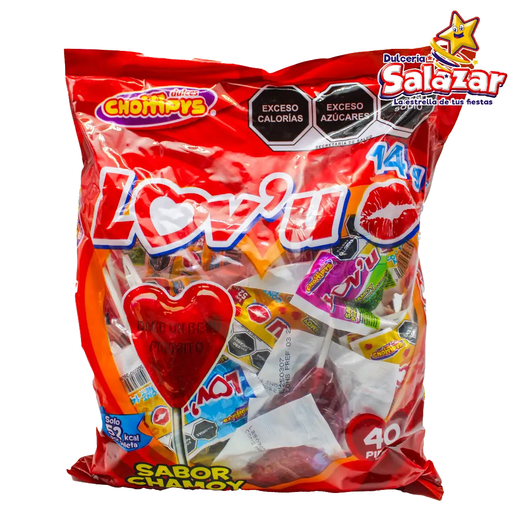 [CHY0022] PALETA LOV'U CHAMOY 14GR -B.560G- "C/24/40"