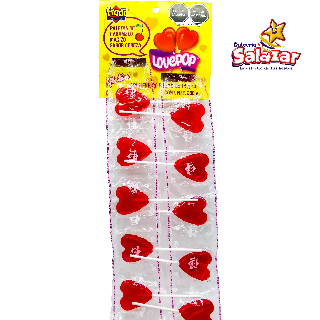 [FRA0018] PALETA LOVE POP PALETA TIRA FRADI -T.280G- "C/30/20"