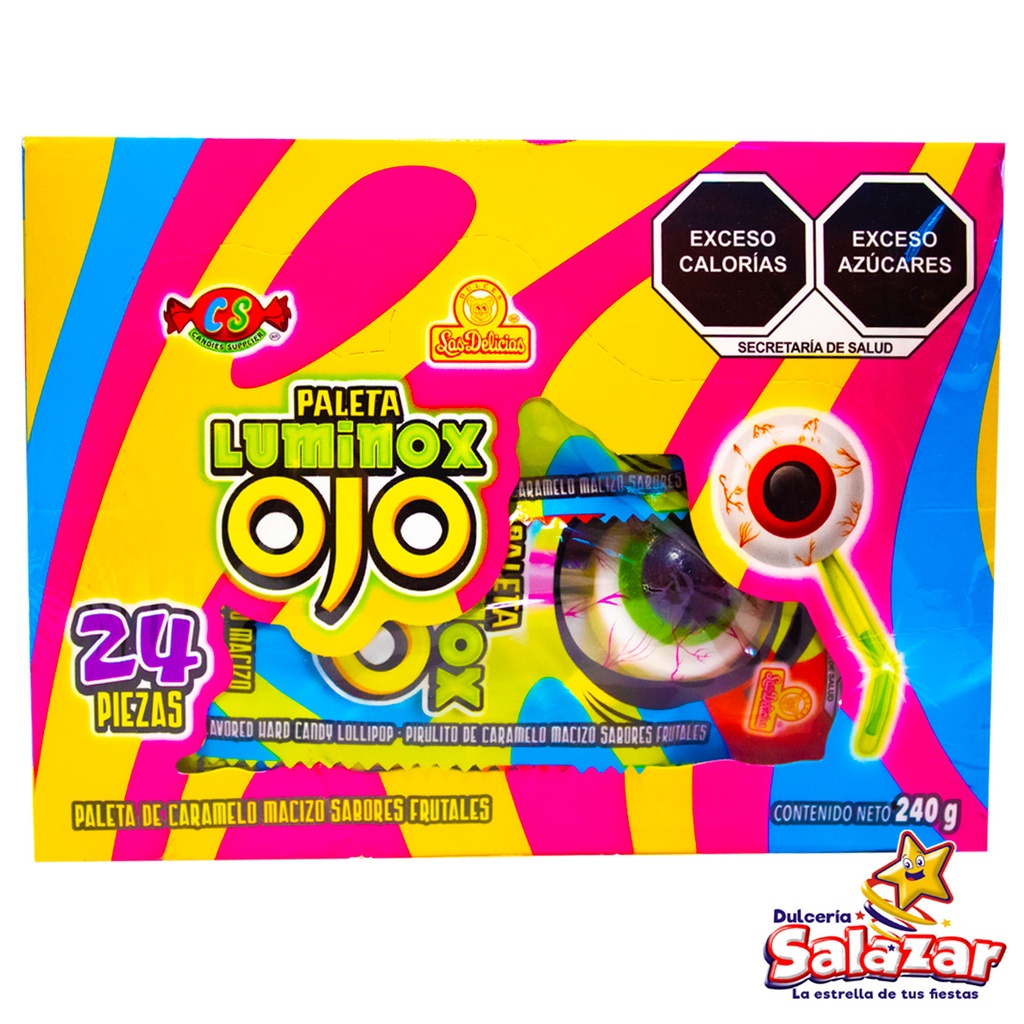 PALETA LUMINOX OJO LAS DELICIAS -D.240G- "C/12/24"
