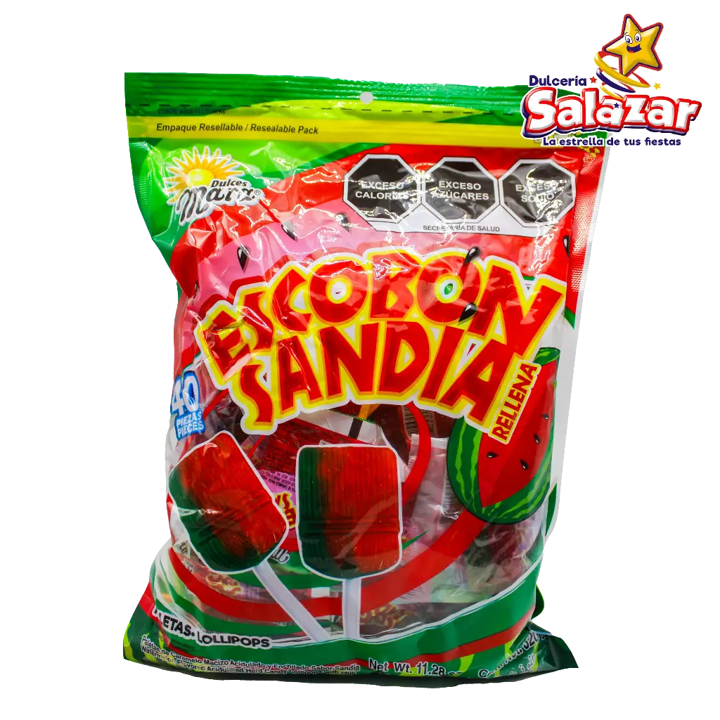 PALETA MARA ESCOBON SANDIA RELLENO -B.320G- "C/35/40"