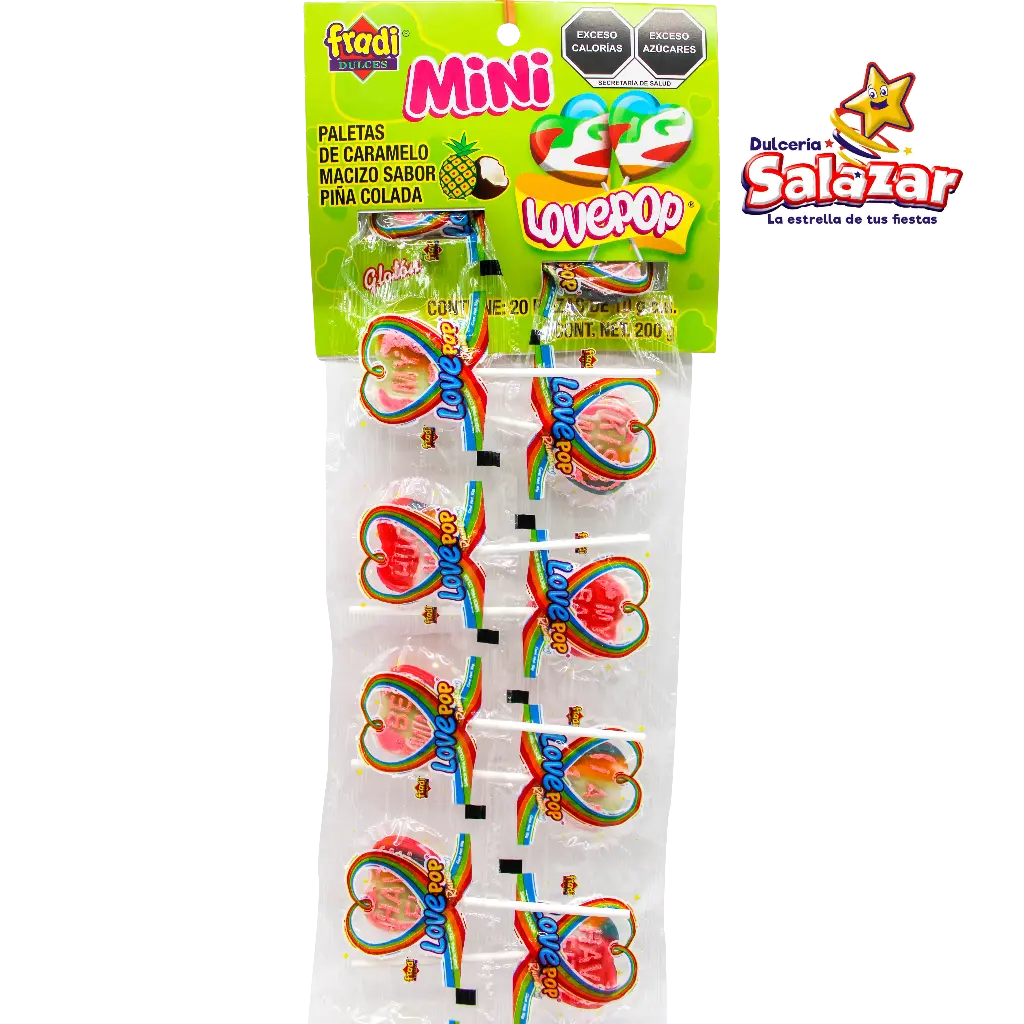 PALETA MINI LOVE PIÑA COLADA FRADI -T.200G- "C/40/20"