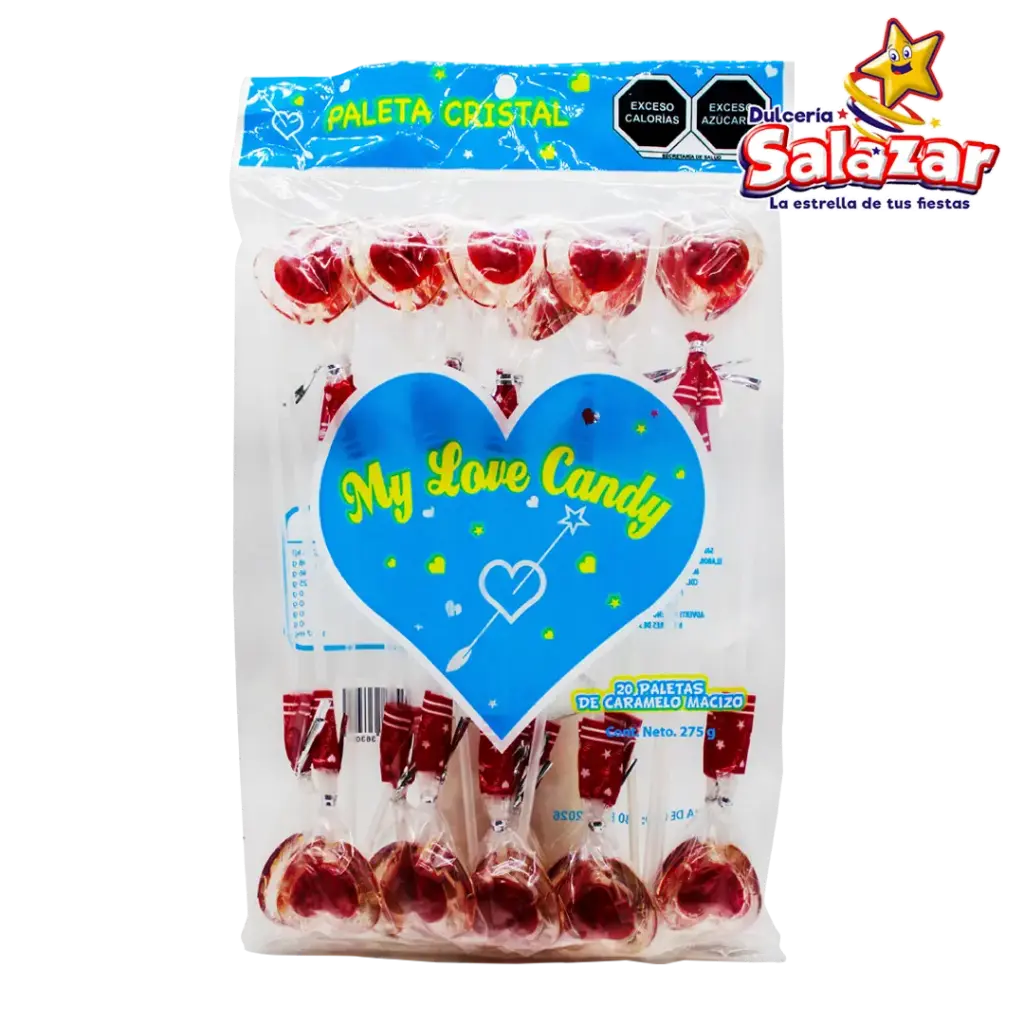 [MRV0003] PALETA MY LOVE CANDY CORAZON -B.275G- "C/25/20"