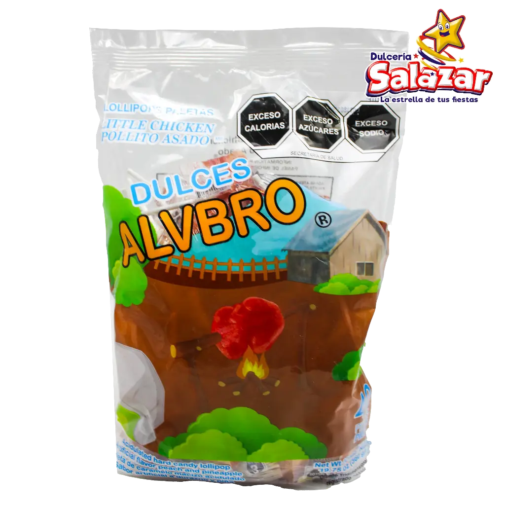 [ALV0003] PALETA POLLO ASADO ALVRO -B.560G- "C/24/40"
