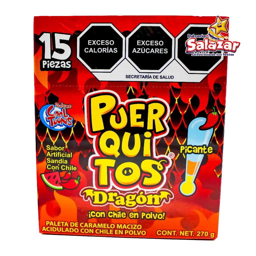 [SWT0004] PALETA PUERQUITOS DRAGON COOL TOONS -B.270G- "C/24/15"