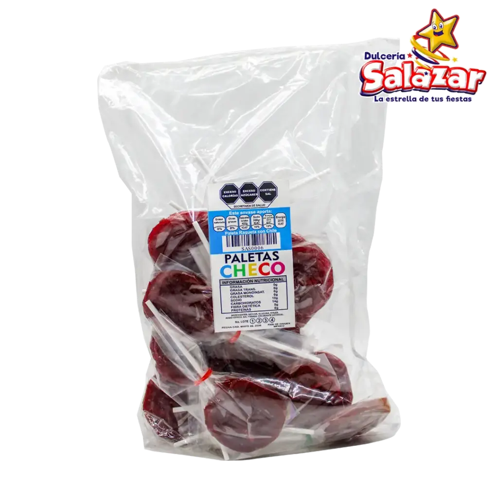 PALETA RAQUETA C/CHILE SASTRE -B.20P- "C/30/20"