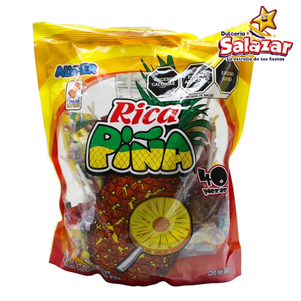 PALETA RICA PIÑA PALETA ALVRO B.600G- "C/24/40"