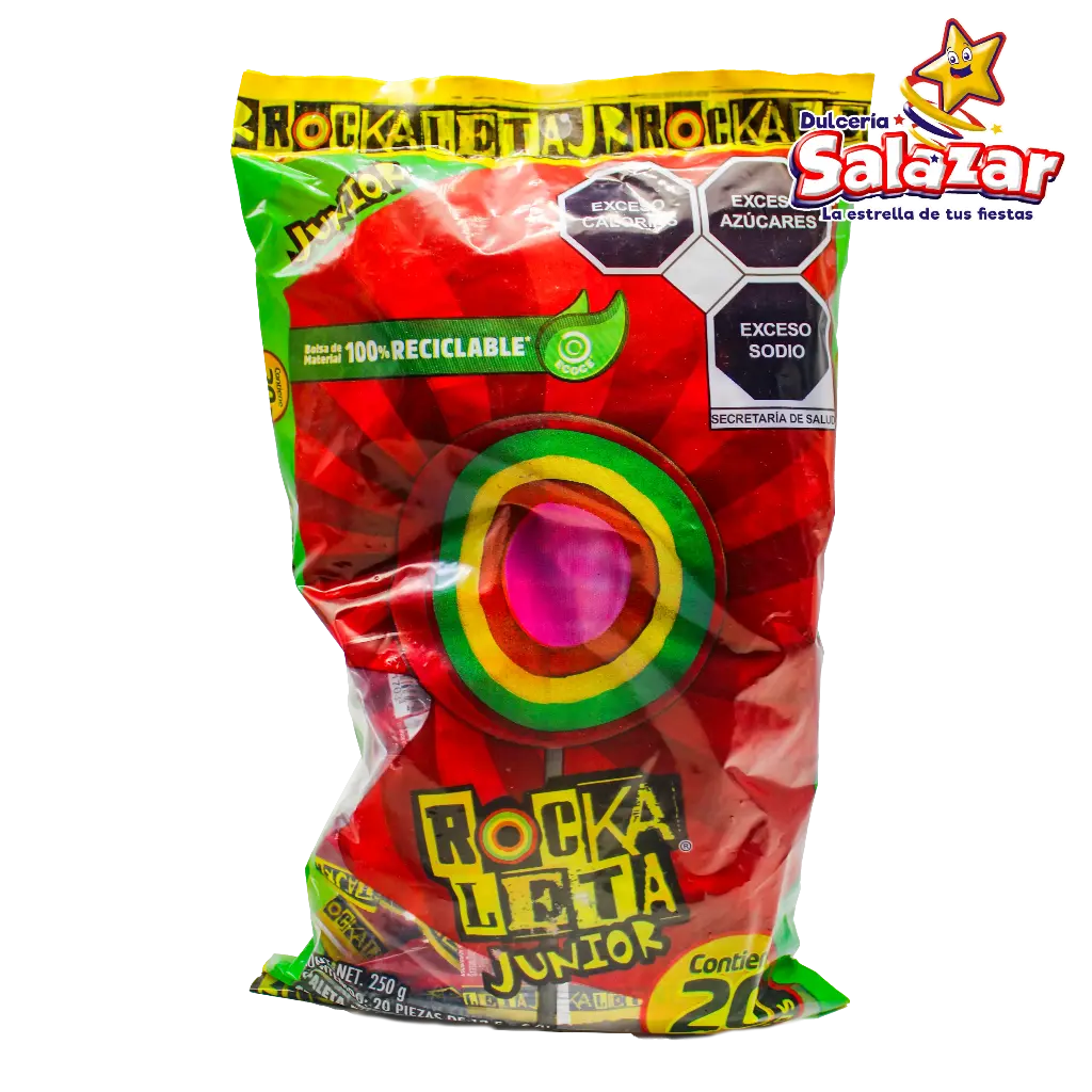 PALETA ROCKALETA JUNIOR SONRIC'S -B.250GR- "C/16/20"