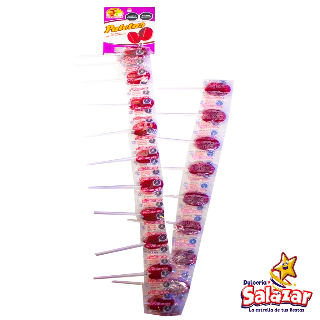 [MED0015] PALETA SABORES LAS SEVILLANAS -T.130G- "C/25/20"