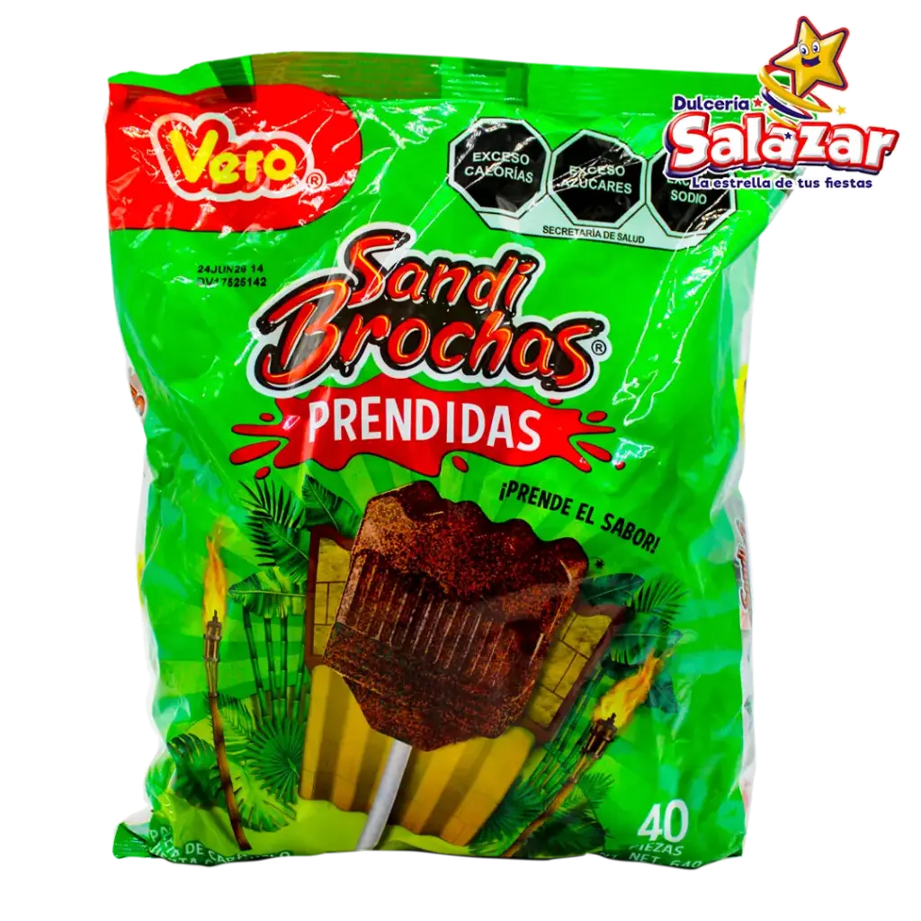 PALETA SANDI BROCHAS PRENDIDAS VERO -B.640G- "C/24/40"