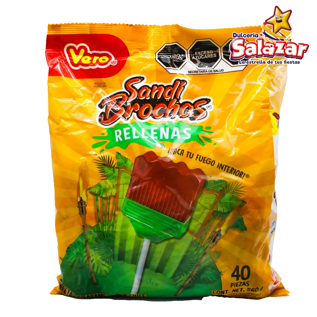 PALETA SANDI BROCHAS RELLENAS VERO -B.560G- "C/24/40"