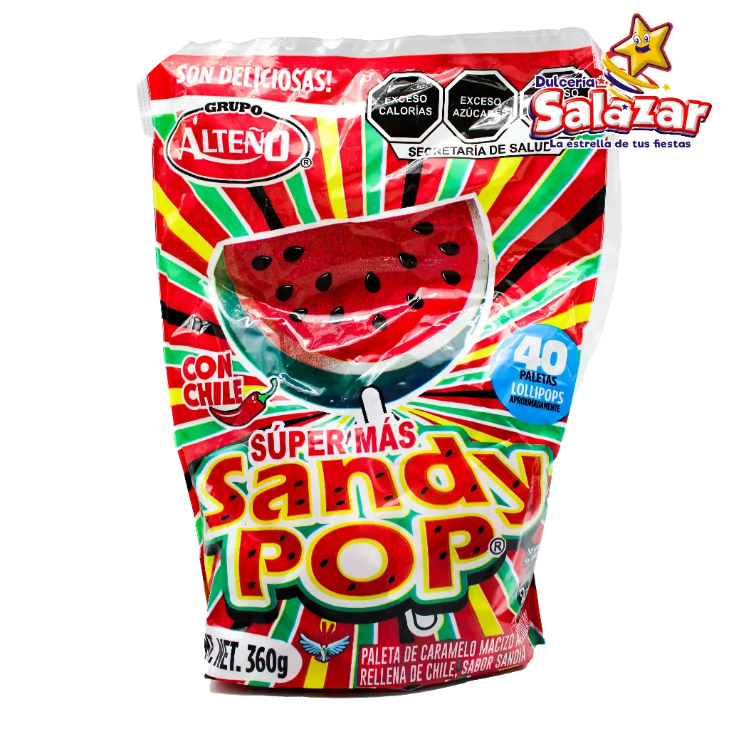 PALETA SANDY POP SUPER MAS ALTEÑO -B.360G- C/32/40"