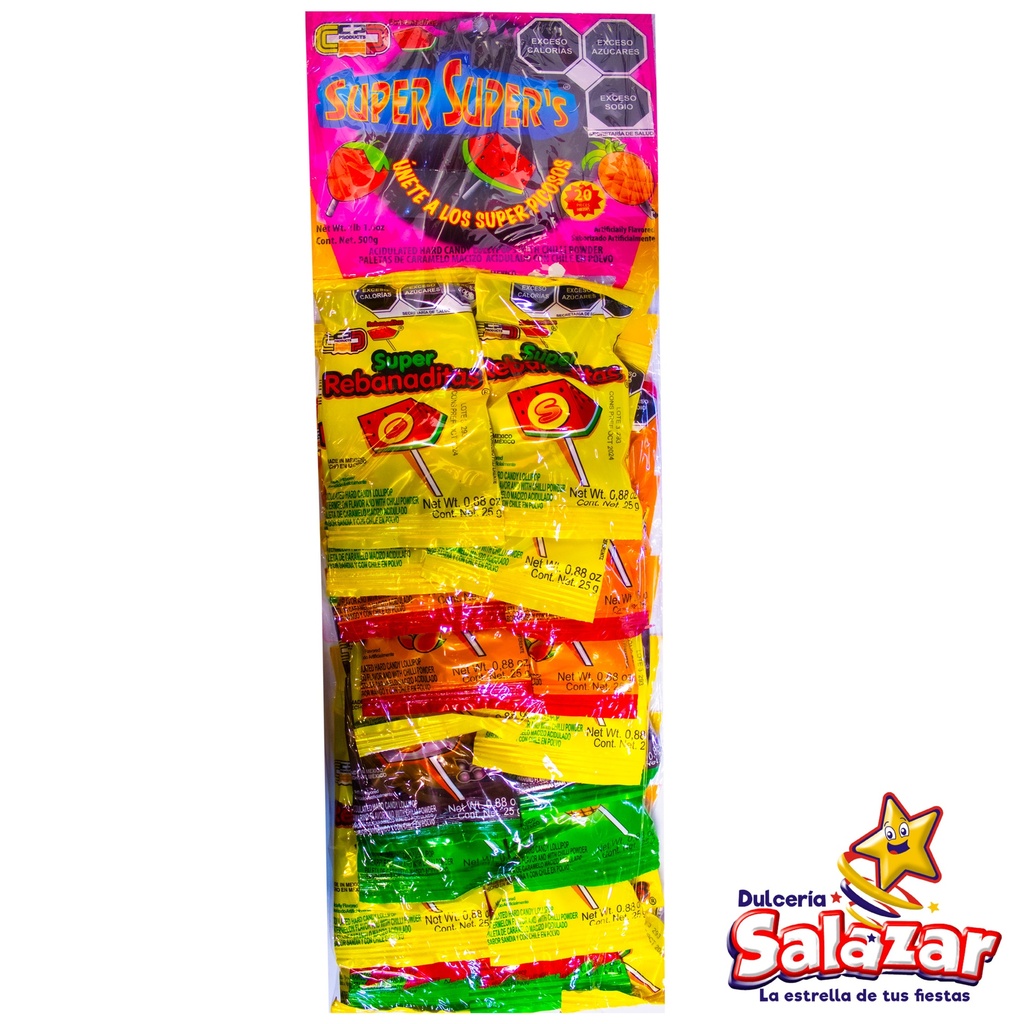 PALETA SUPER SUPER SURTIDA CP -T.500G- "C/16/20"