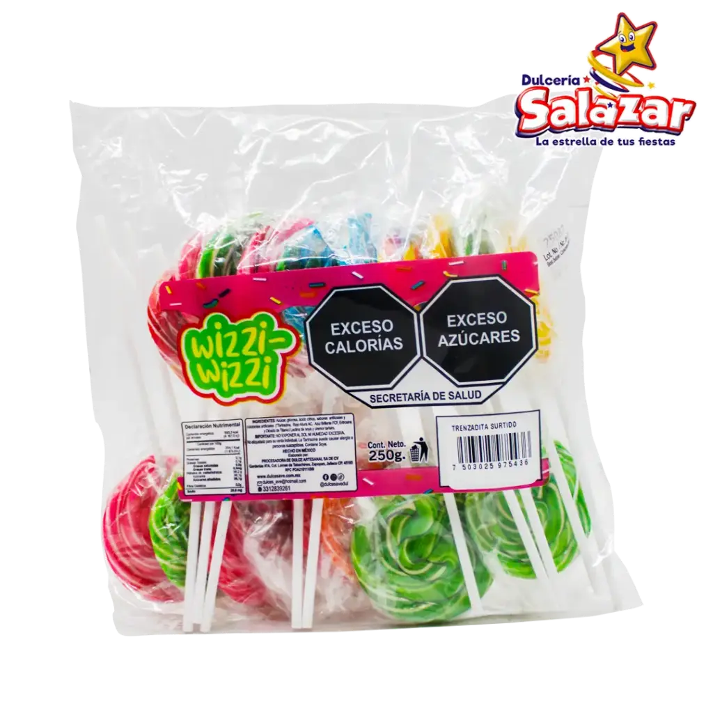 PALETA TRENZADITA SURTIDA B/IRIS P -B.250G- "C/24/20"