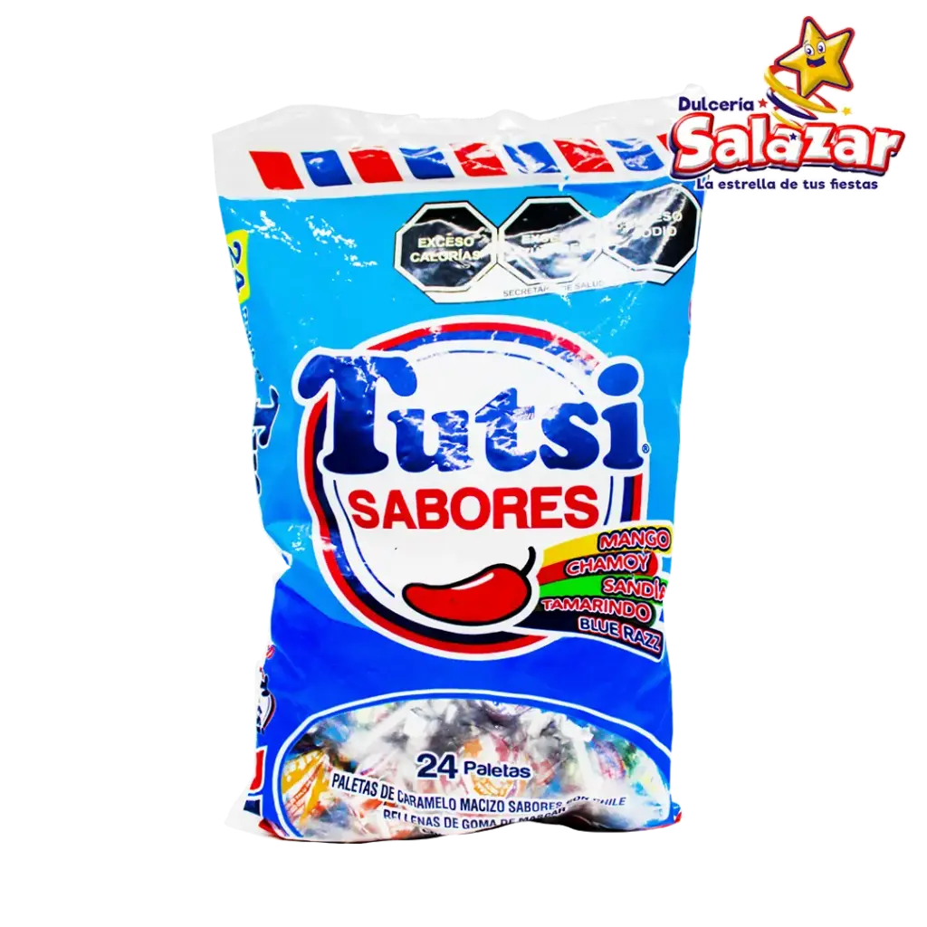 PALETA TUTSI CHUPA POP SABORES CON CHILE -B.480G- "C/12/26"