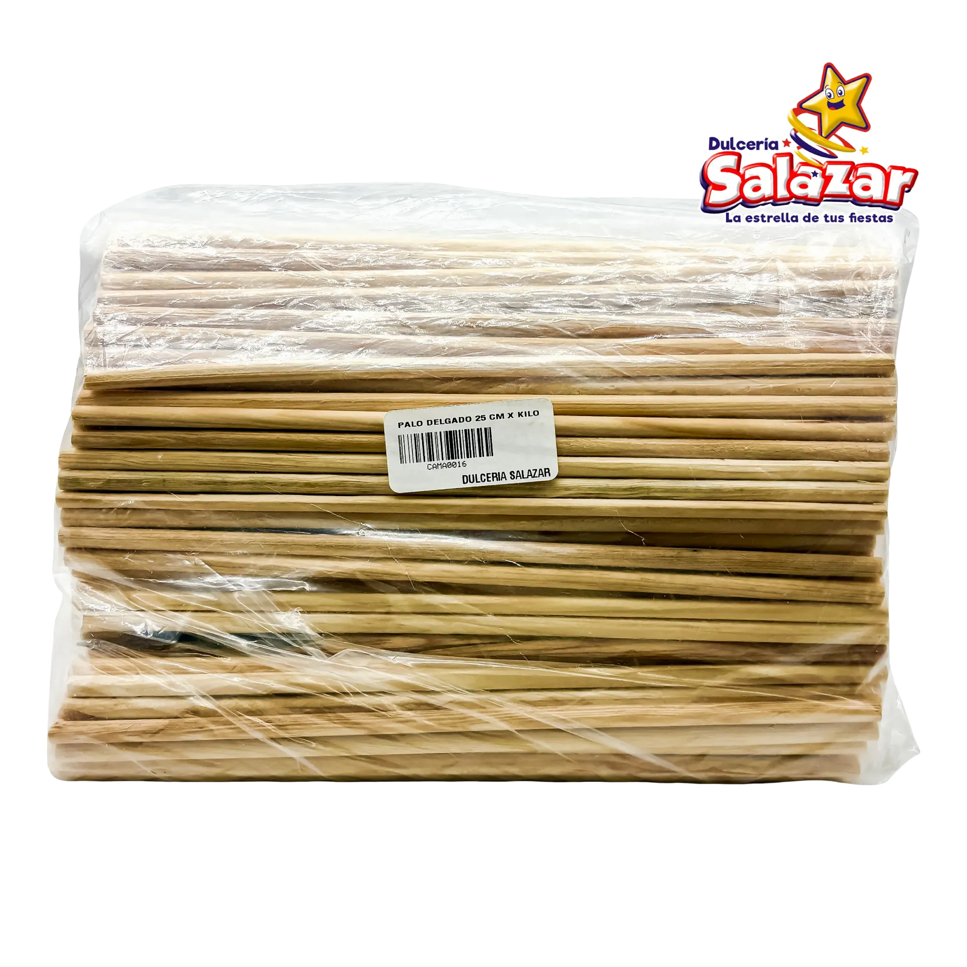 PALO MADERA REDONDO DELGADO 25CM X KILO A GRANEL "C/1/1"