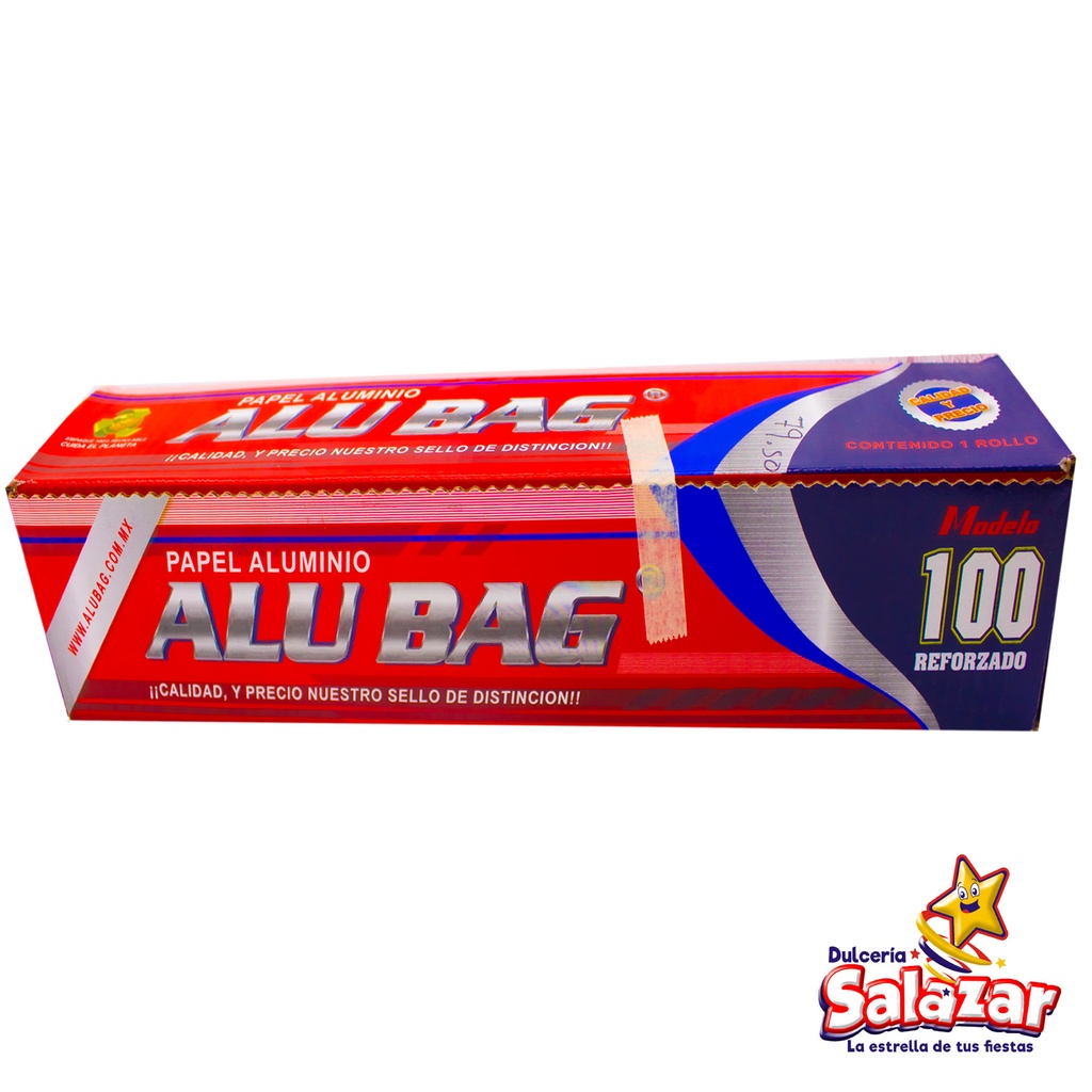 PAPEL ALUMINIO ALUBAG MOD.100 REFORZADO "C/25/1"