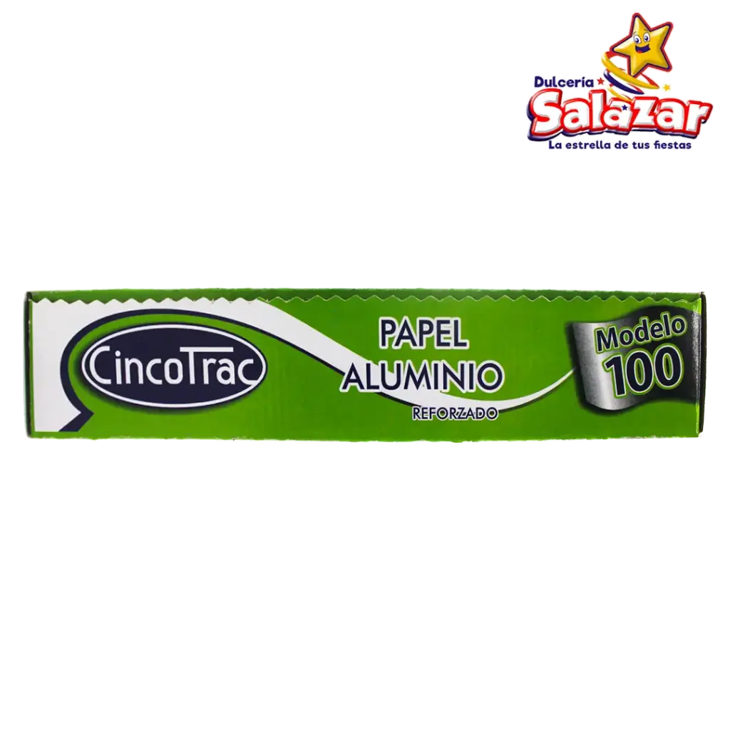 PAPEL ALUMINIO CINCOTRAC MODELO 100 VERDE -R.500G- "C/25/1"
