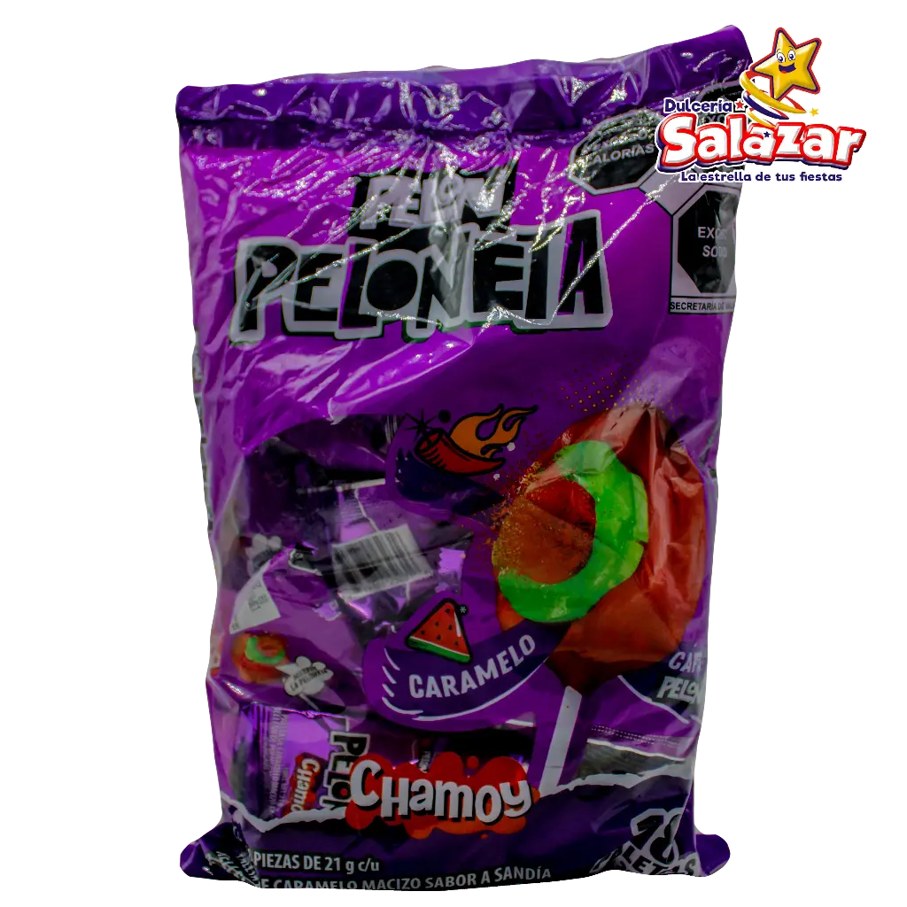 PALETA PELONETAS CHAMOY/SANDIA -B.378G- "C/18/18"