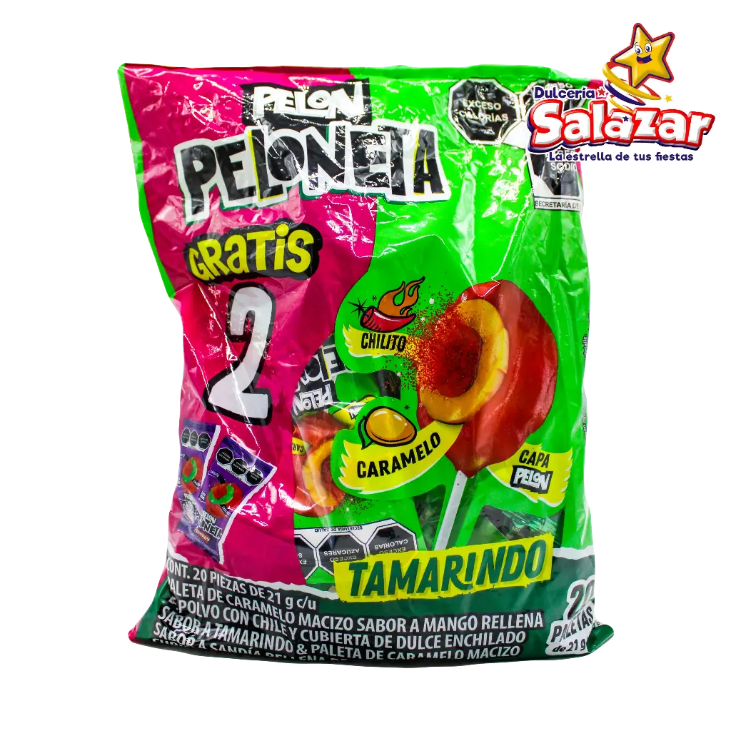 [HER0199] PALETA PELONETAS TAMARINDO/MANGO -B.378G- "C/18/18"