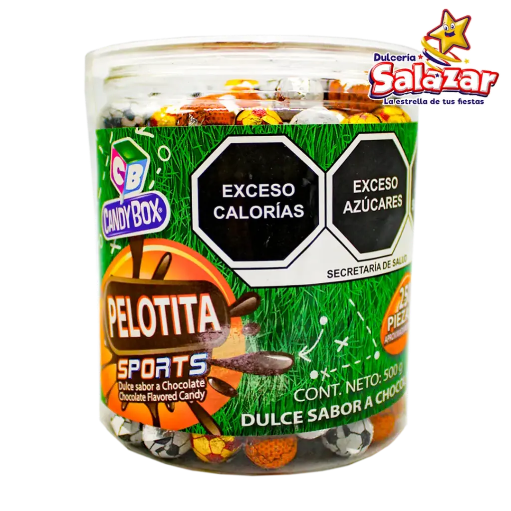 [ABA0020] PELOTITA SPORTS CANDY BOX -V.-500G.- "C/24/500"