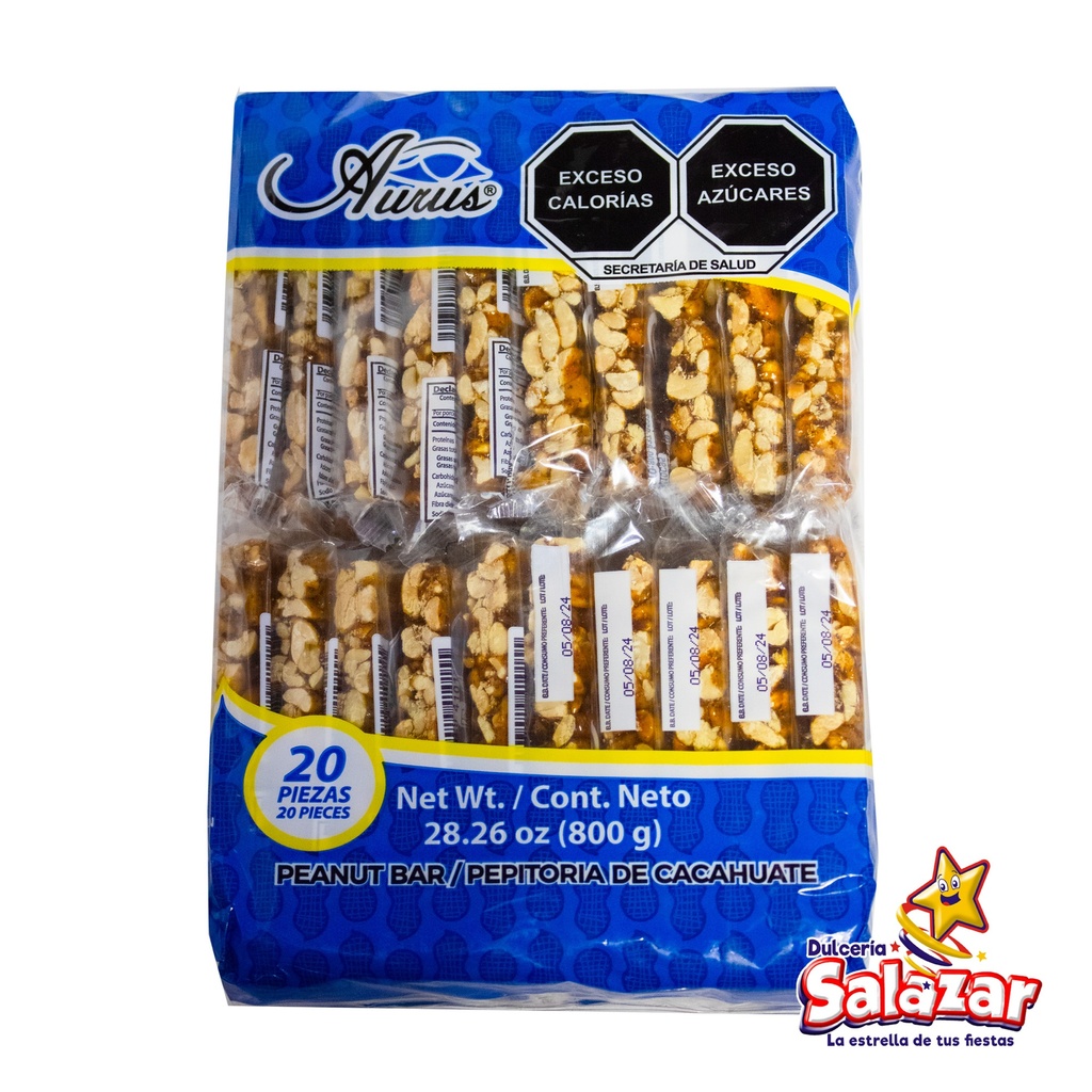 [AUR0010] PEPITORIA AURUS CACAHUATE -B.800G- "C/20/20"