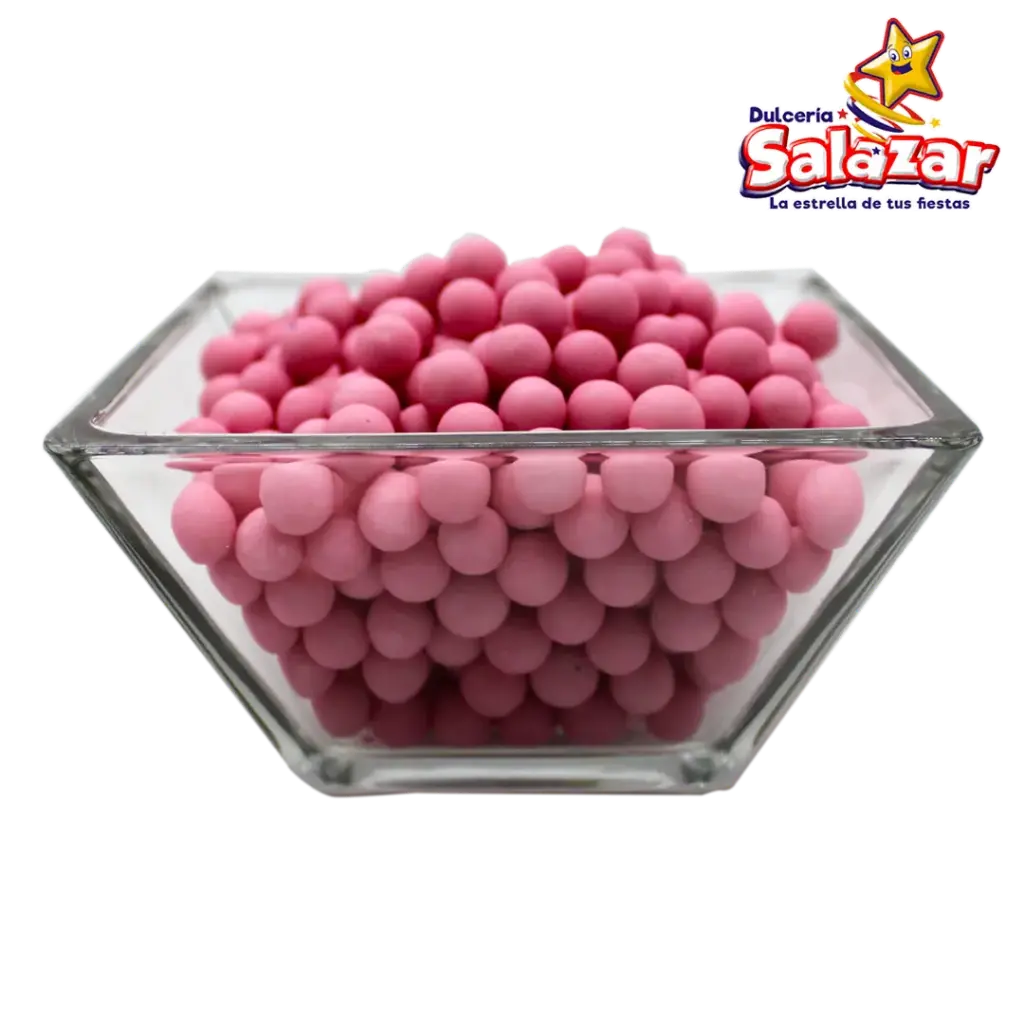[TRU0444] PERLA JUMBO MATE ROSA PASTEL "C/5/1"