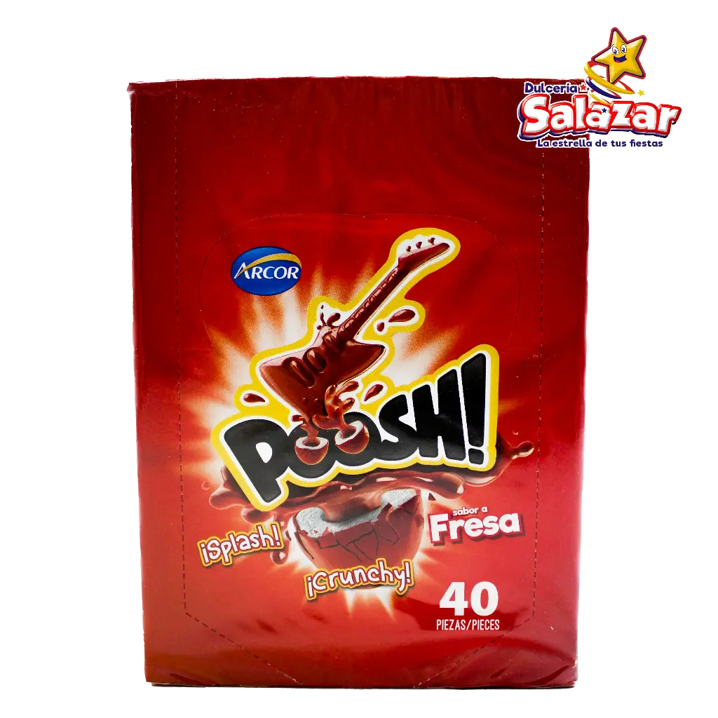 [DOS0055] CHICLE POOSH FRESA -D.160G- "C/18/40"
