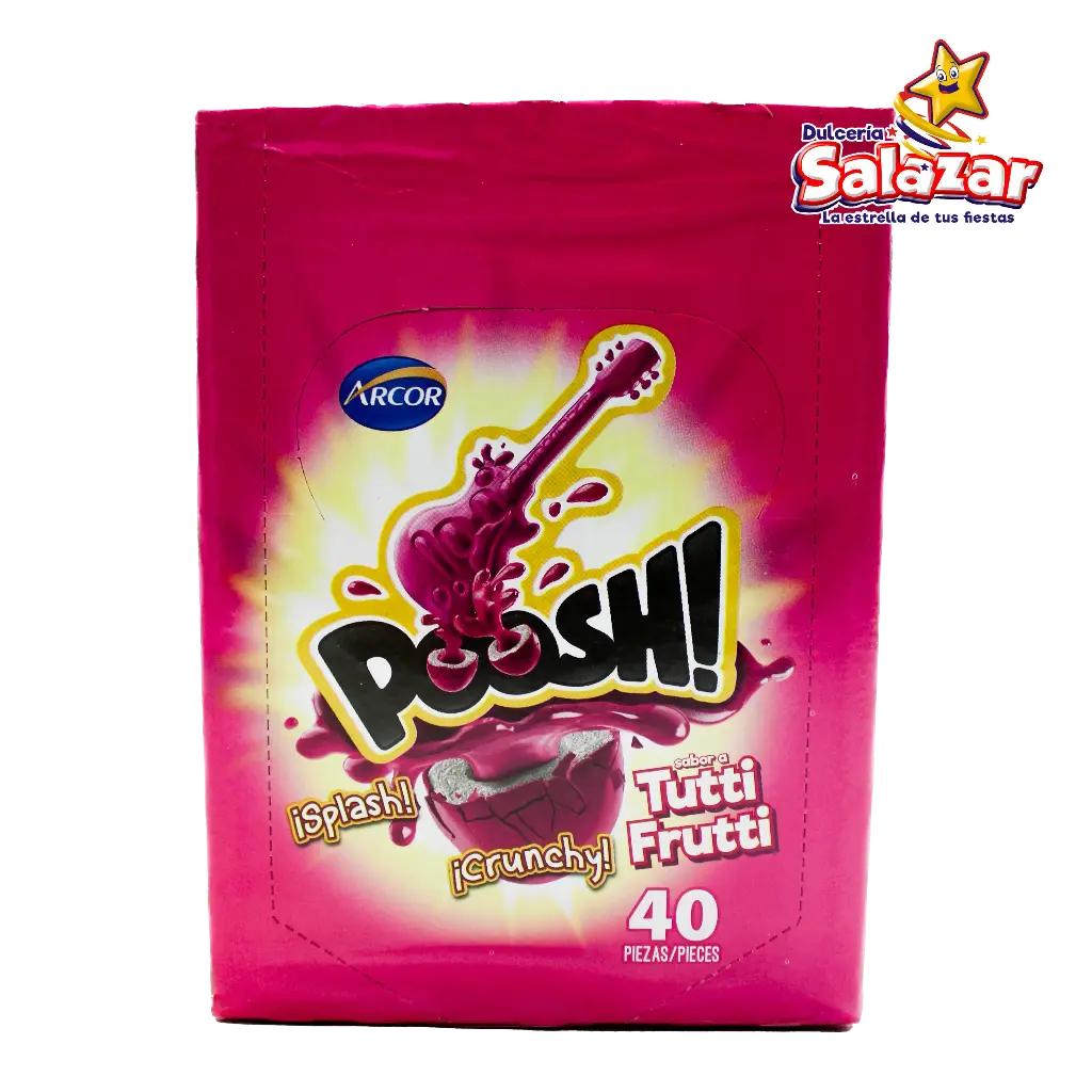 CHICLE POOSH FRUTAS TUTTIFRUTI -D.160G- "C/18/40"