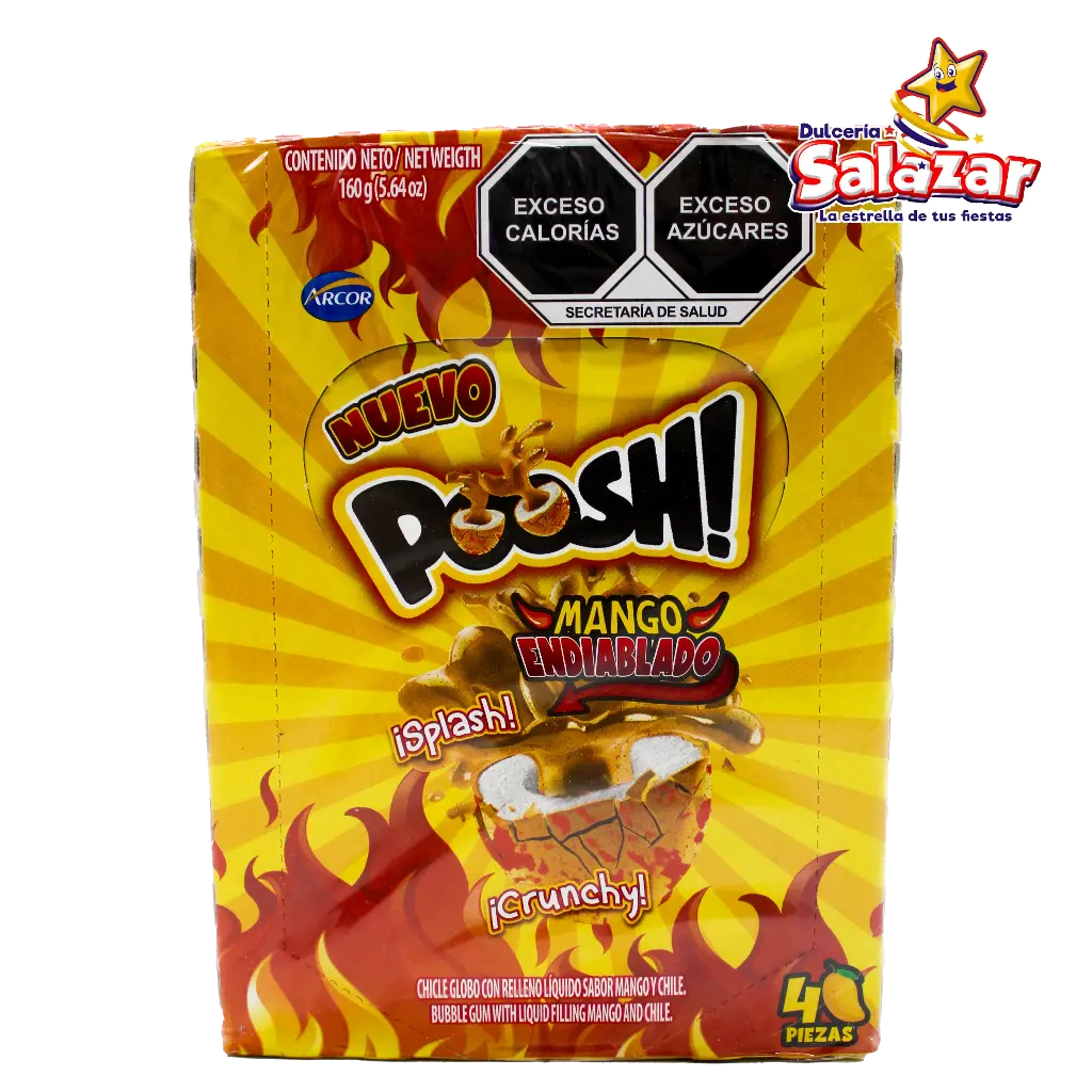 CHICLE POOSH MANGO ENDIABLADO -D.160G- "C/18/40"