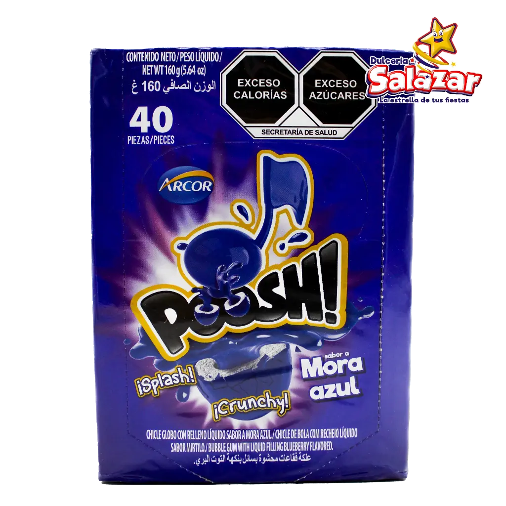 CHICLE POOSH MORA AZUL -D.160G- "C/18/40"