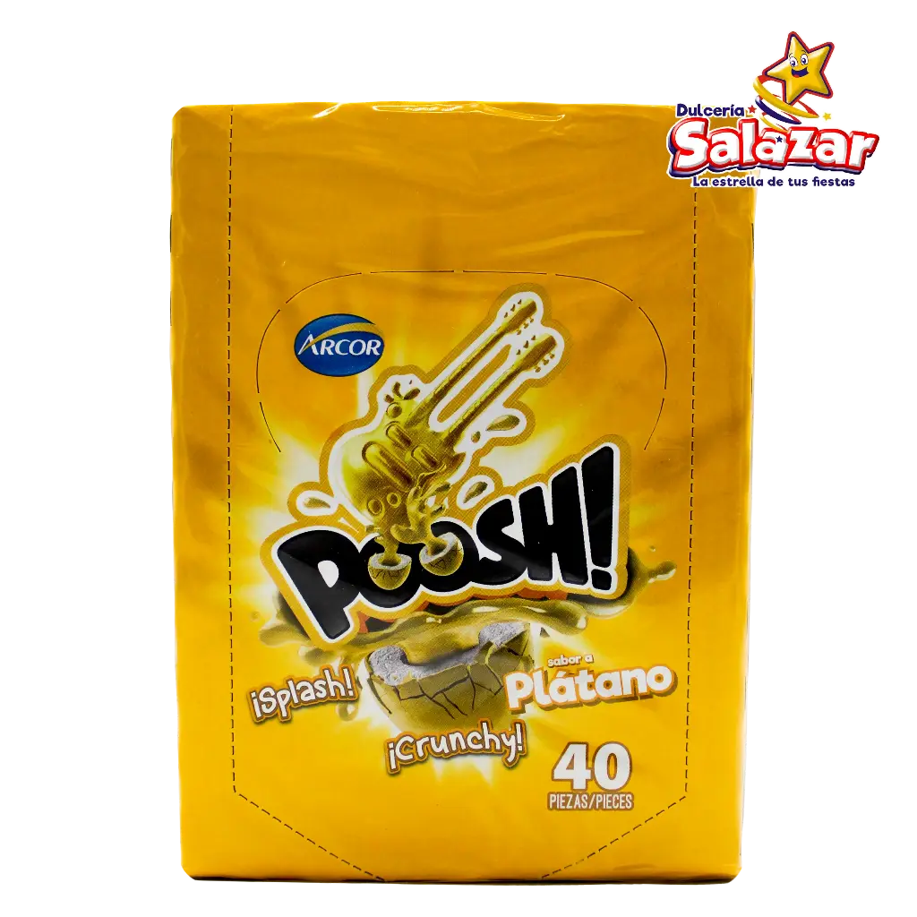 CHICLE POOSH PLATANO -D.160G- "C/18/40"