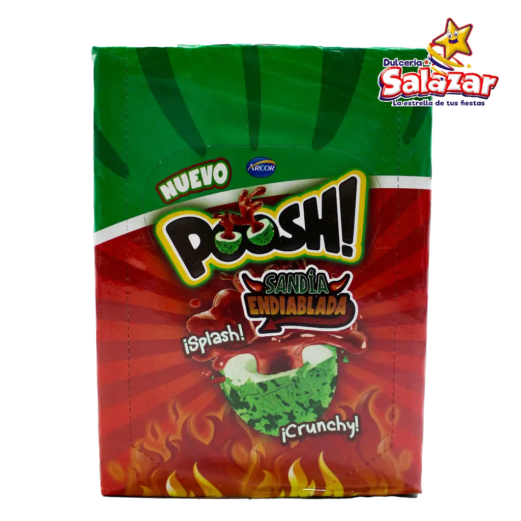 [DOS0107] CHICLE POOSH SANDIA ENDIABLADA -D.160G- "C/18/40"
