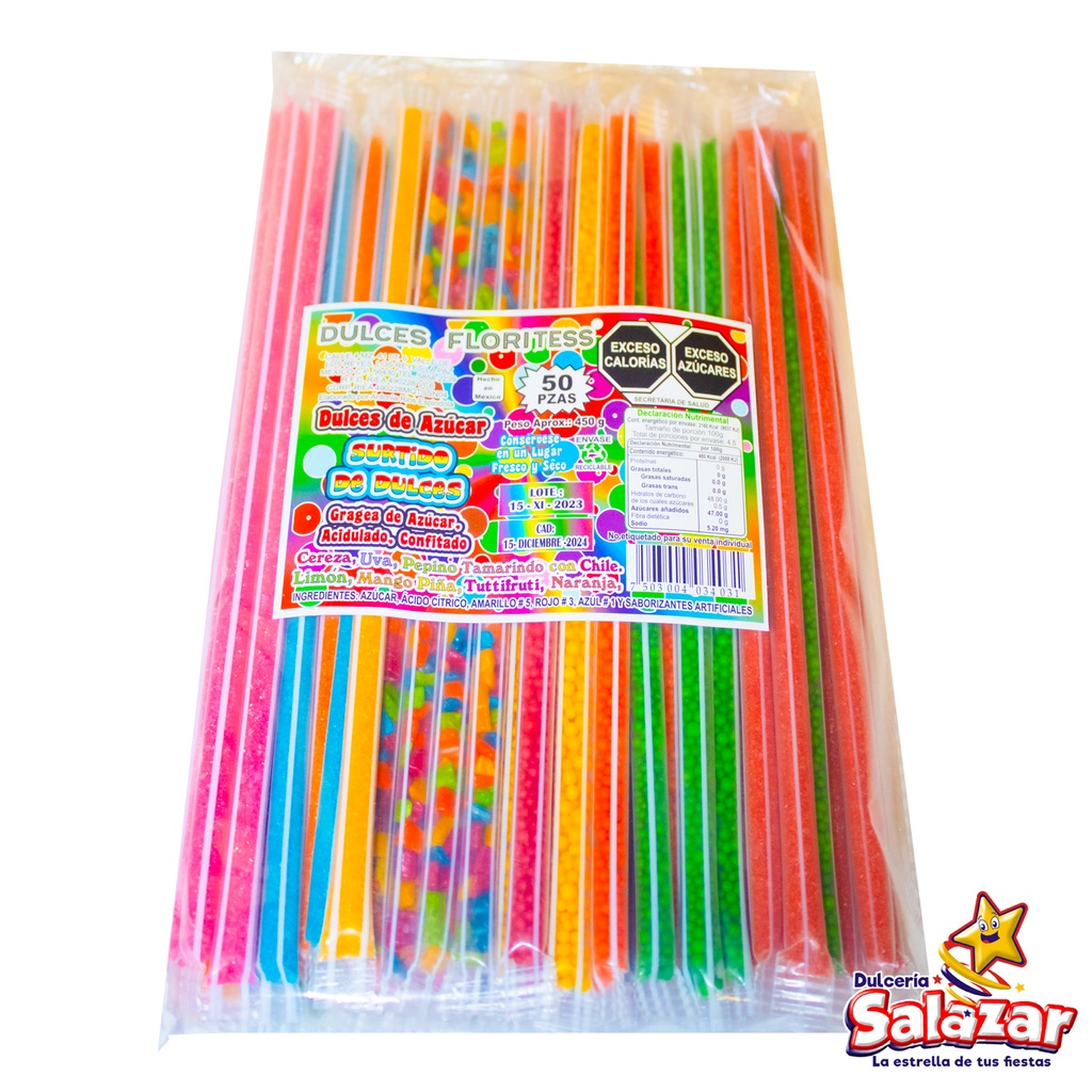 [CRS0005] POPI SURTIDO FLORITESS -B.450G- "C/24/50"
