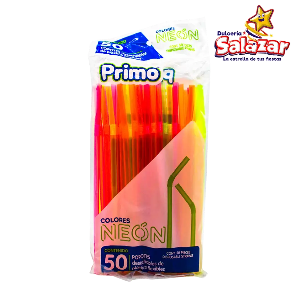 [PRI0024] POPOTE STD NEON C/FUELLE PRIMO -B.50PZA- "C/24/50"