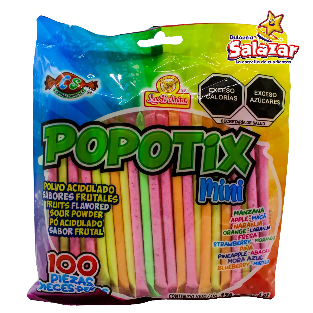 POPOTIX MINI SABORES LAS DELICIAS -B.170G- "C/50/100"