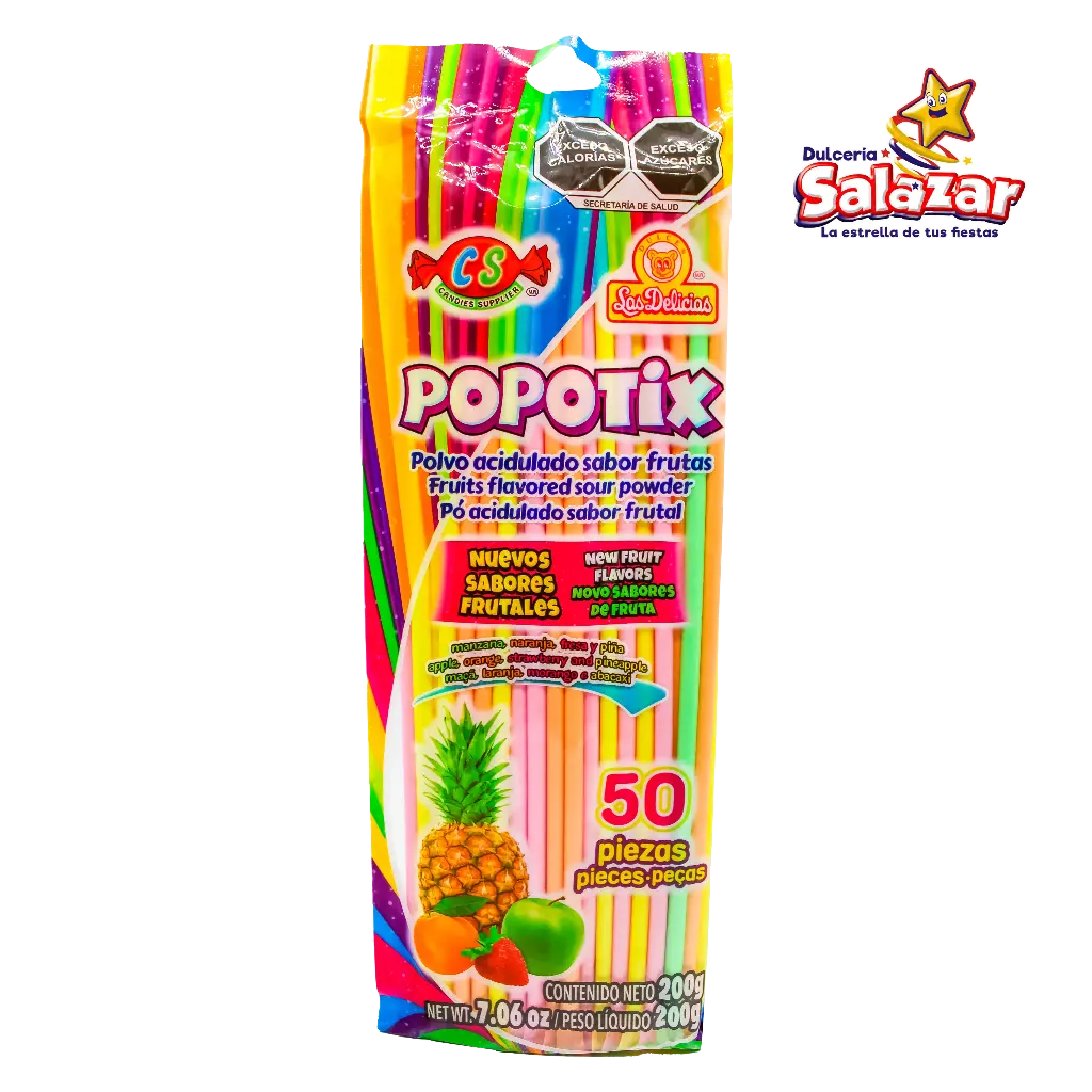[DEL0279] POPOTIX POLVO ACIDULADO -B.200G- "C/40/50"