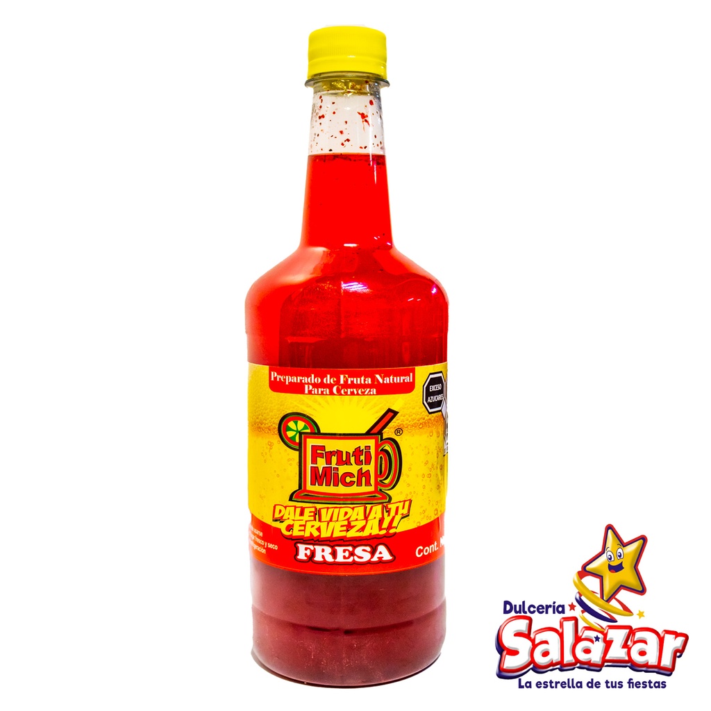 [SALS0010] PREPARADO FRESA FRUTI MICH -BOT.1L- "C/12/1"
