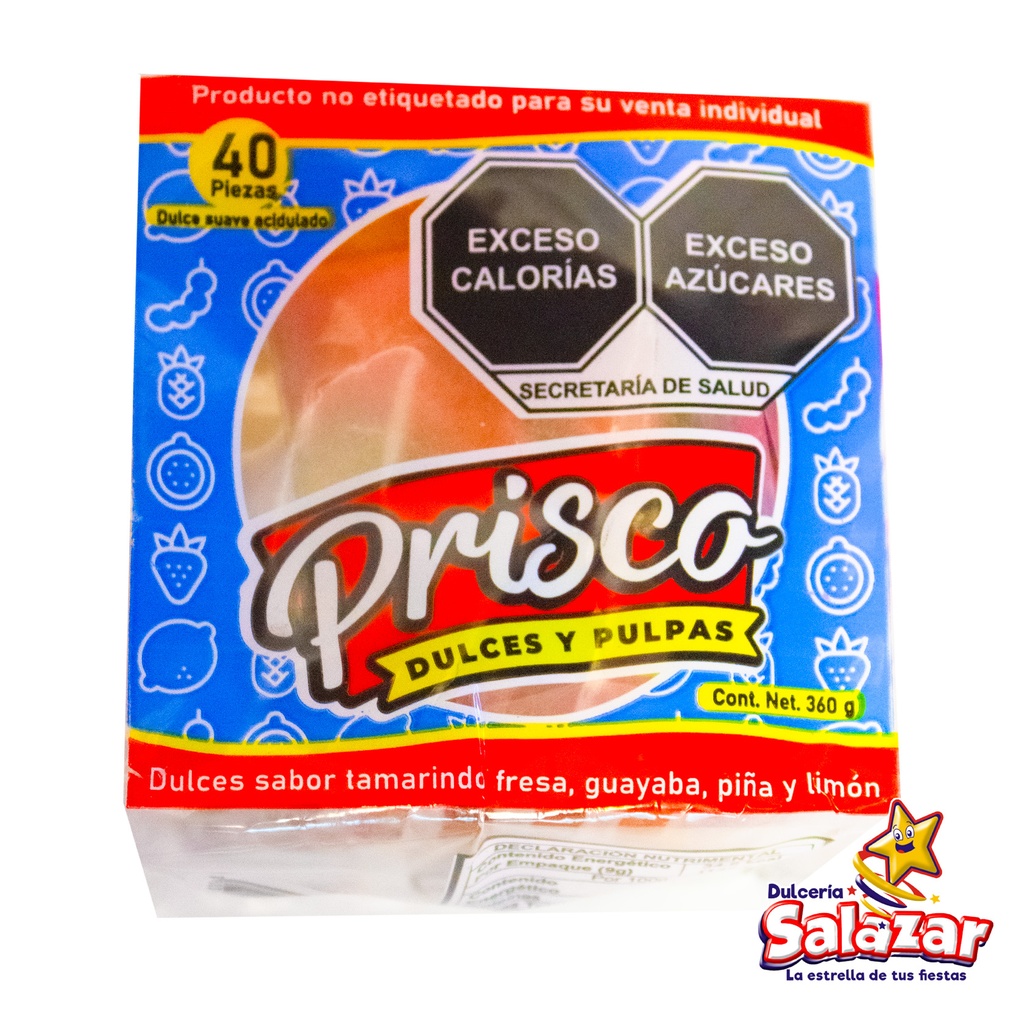 PULPA CANASTA SABORES PRISCO -B.360GR - "C/48/40"