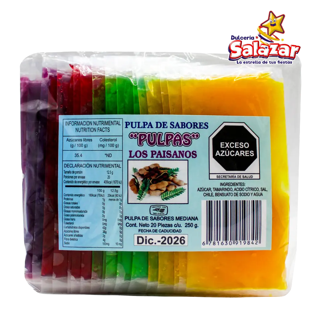 [REG0003] PULPA SABORES MED LOS PAISANOS -.B.250G- "C/30/20"