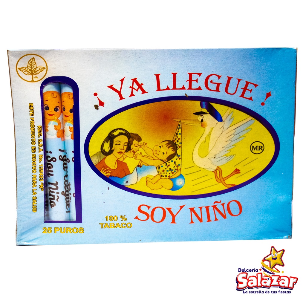 [REB0007] PURO TABACO YA LLEGUE SOY NIÑO -E.25PZA- "C/20/25"