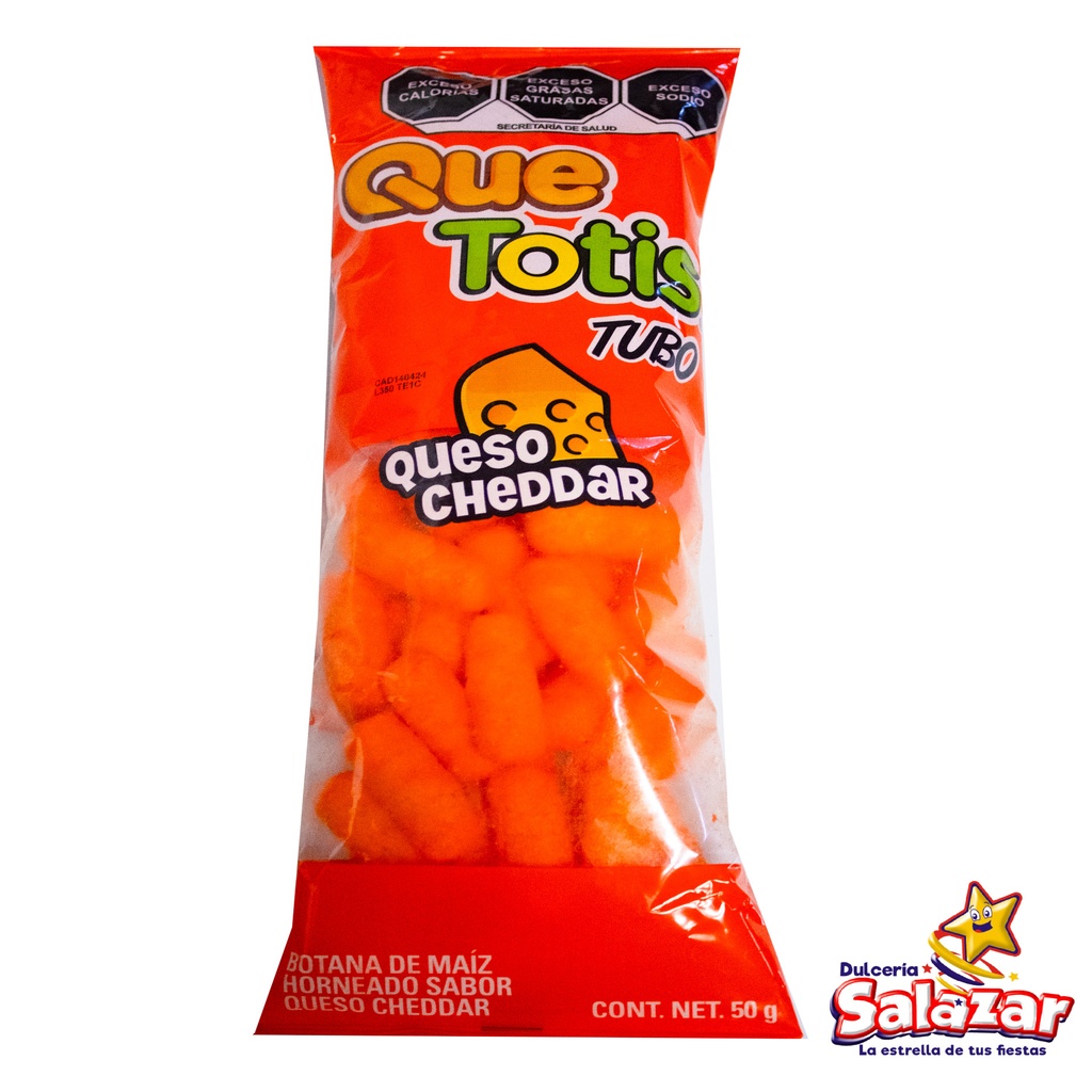 [TOT0021] QUE TOTIS TUBO QUESO CHEDAR -B.50G- "C/40/1"