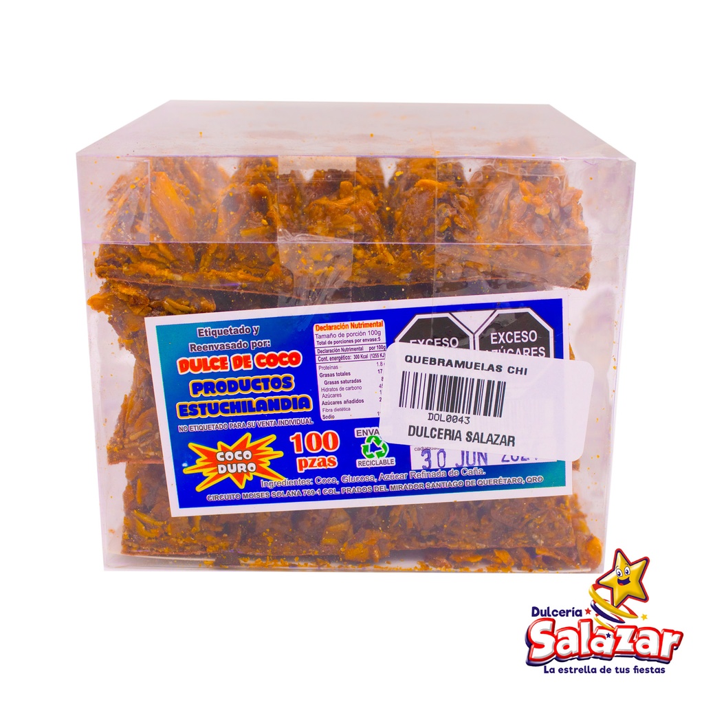 QUEBRAMUELAS COCO DURO CHICO -E.100PZA- "C/24/100"