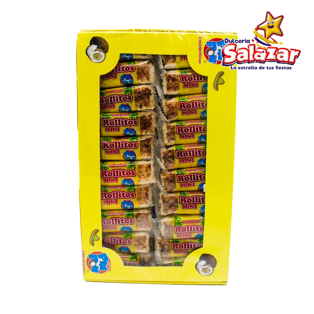 ROLLITO COCADA DE LECHE MINI PIN PON -D.1KG- "C/12/40"