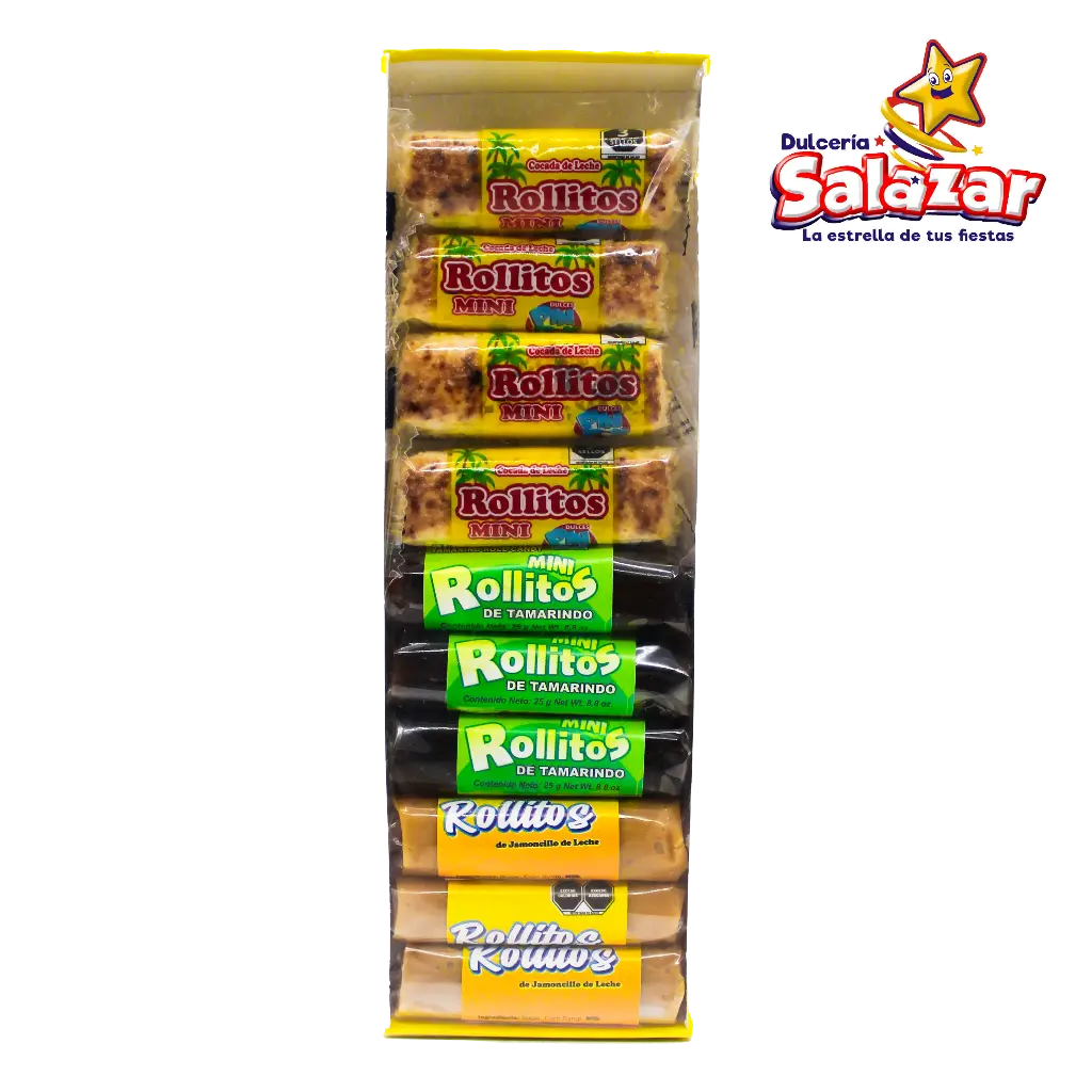 [PIN0009] ROLLITO COCADA MINI MIXTA PIN PON -D.250G- "C/48/10"